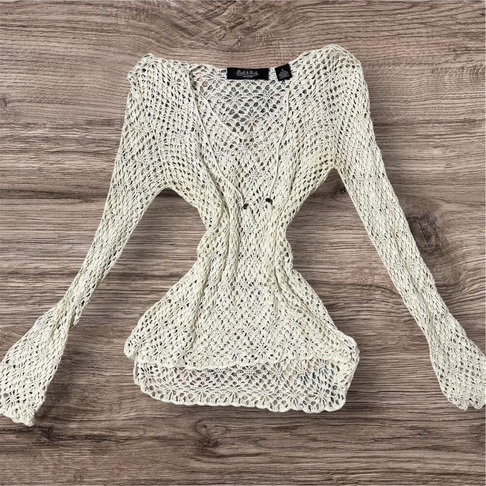 Peck-peck Women's Cream and White Blouse